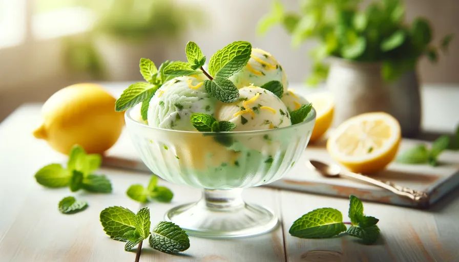 Lemon Mint Ninja Creami Gelato