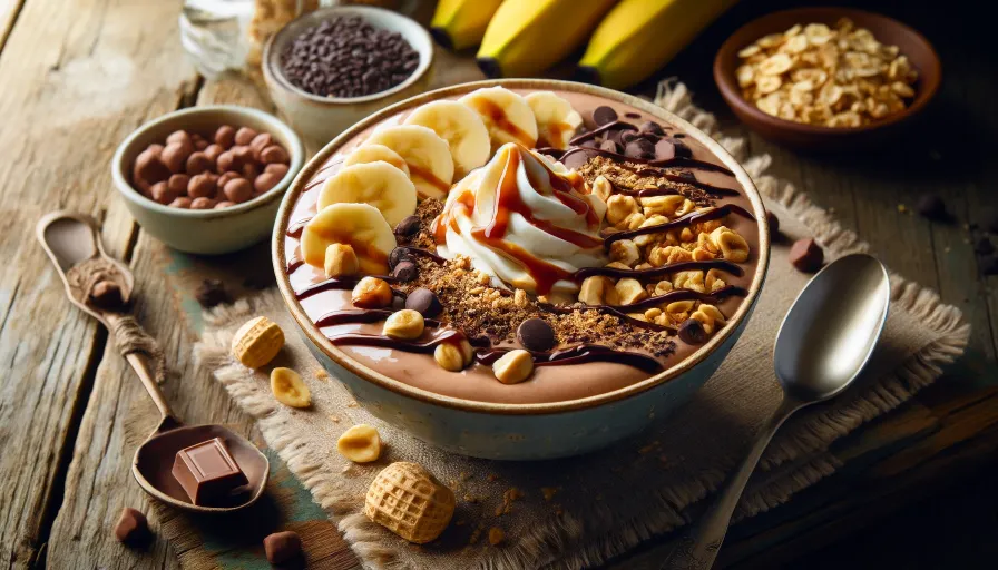 Ninja Creami Snickers Smoothie Bowl