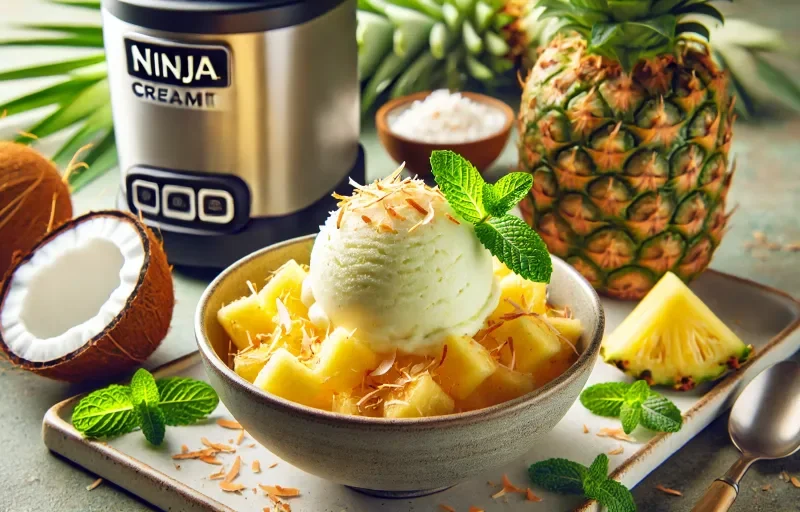 Ninja Creami Pineapple Coconut Sorbet