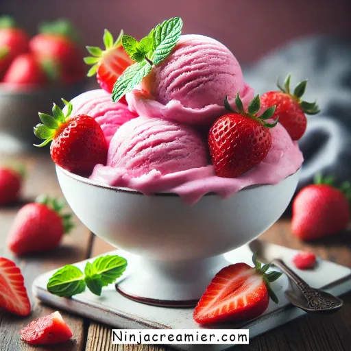 Ninja creami Dairy-Free Strawberry Gelato