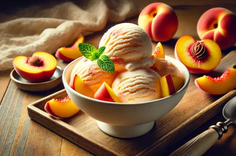 Ninja Creami Fresh Peach Ice Cream