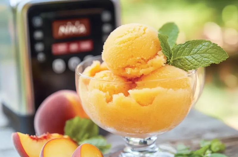 ninja creami Peach Sorbet