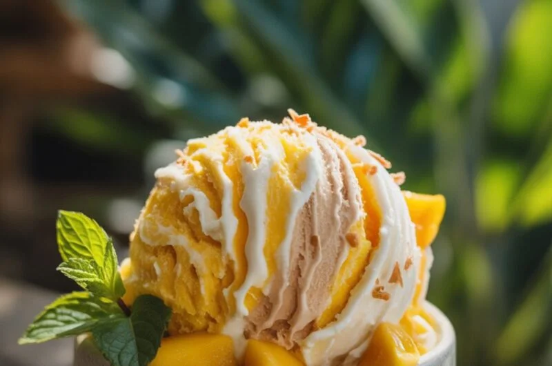 Ninja Creami Mango Coconut Gelato