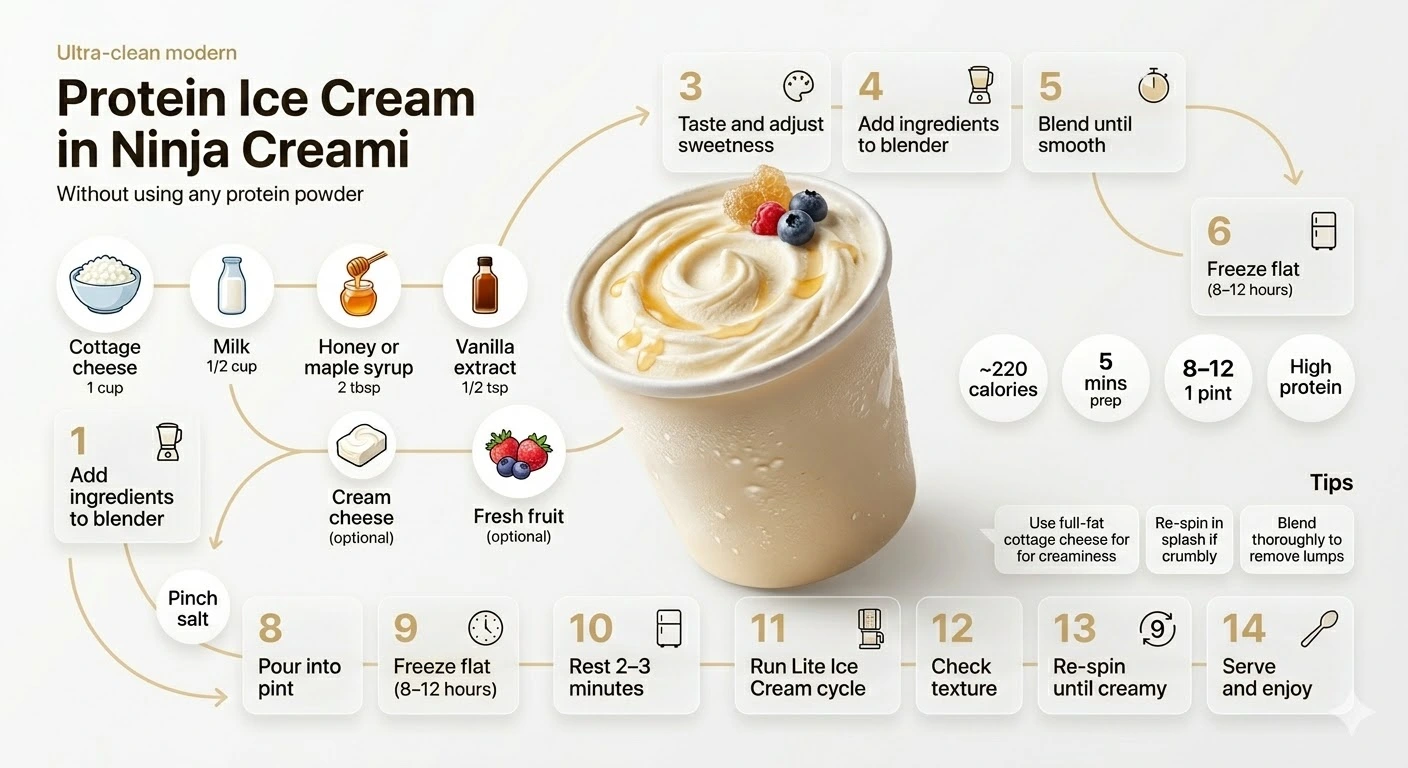 protein ice cream without protein powder